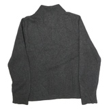 PATAGONIA Mens Grey Plain Cotton Pullover Jumper M Half Zip Casual Winter
