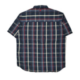 Ecko Unltd Checked Short Sleeve Shirt - Large White Cotton