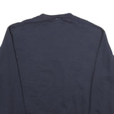CHAMPION Mens Navy Blue Emory & Henry Crew Neck M Cotton Sweatshirt