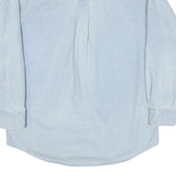 WOOLRICH Mens Blue Cotton Blend Shirt M Casual Button-Down Collar Long Sleeve