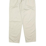 DOCKERS Mens Regular Fit Beige Cotton Blend Zip Trousers W33 L32 Classic