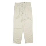 DOCKERS Mens Regular Fit Beige Cotton Blend Zip Trousers W33 L32 Classic