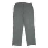 LOFFLER Womens Regular Fit Green Trousers W28 L32 Outdoor Zip Closure