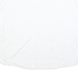 THE WHITE COMPANY Womens White Linen Blend V-Neck Sleeveless Top UK 14 Relaxed
