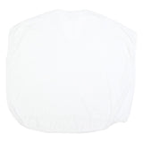 THE WHITE COMPANY Womens White Linen Blend V-Neck Sleeveless Top UK 14 Relaxed