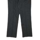DOCKERS Mens Regular Black Cotton Blend Trousers W31 L27 Zip Closure Classic Fit