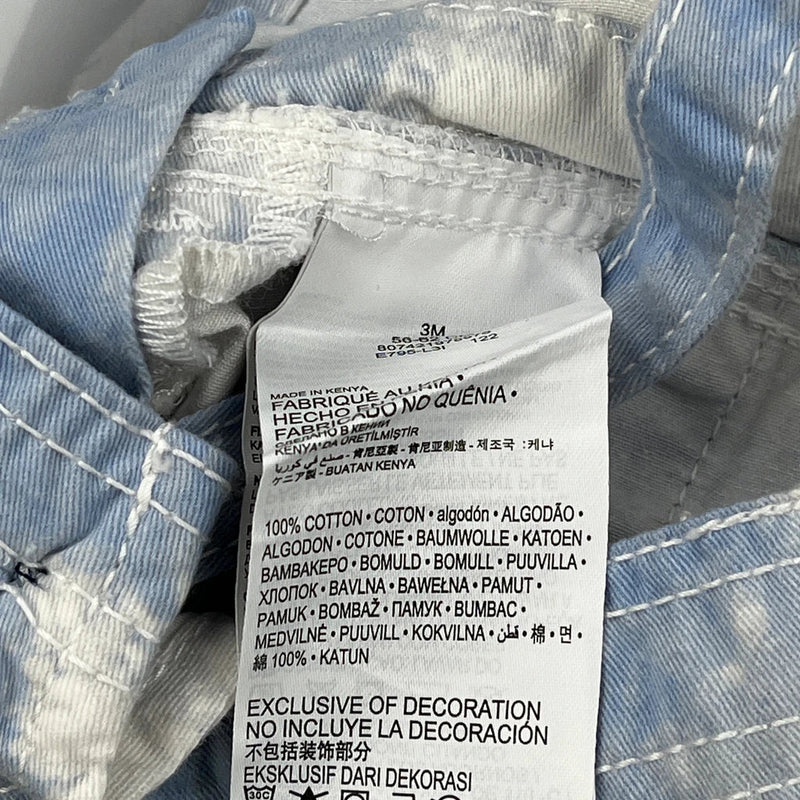 Age 3 Months Oshkosh Tie-Dye Dungarees - 3XS Blue Cotton