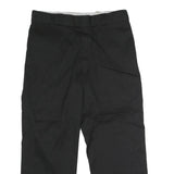 DICKIES Mens Black Classic Straight Leg Trousers W36 L28 Workwear Zip Closure