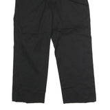 DICKIES Mens Black Classic Straight Leg Trousers W36 L28 Workwear Zip Closure