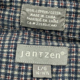 Jantzen Checked Shirt - Large Grey Cotton