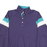 GREENLINE SPORT Mens Blue & Teal Sweatshirt High Neck XL Cotton Blend Casual