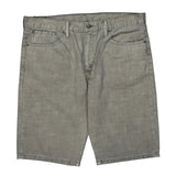 Levis Denim Shorts - 38W 11L Grey Cotton
