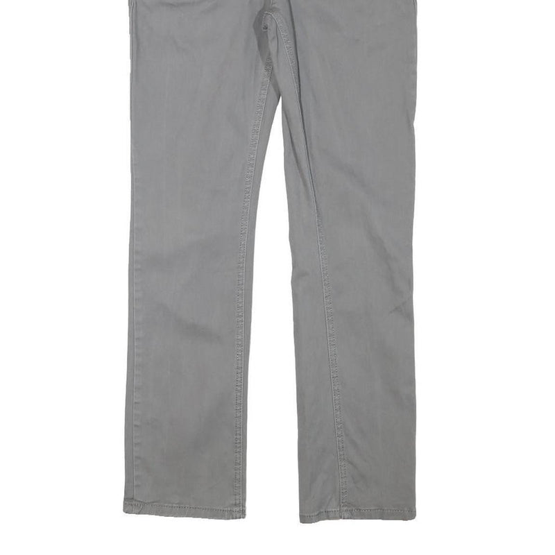 LEVI'S Boys Slim Grey Cotton Blend Slim Tapered Trousers W26 L28 Stylish Comfort
