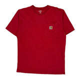 Carhartt T-Shirt - Medium Red Cotton
