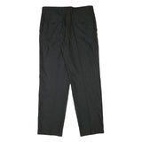 WARREN PARKER Mens Polyester Blend Black Regular Fit Straight Leg Trousers W34