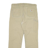 CARHARTT Mens Cotton Beige Relaxed Fit Straight Trousers W38 L30 Workwear