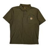 Carhartt Polo Shirt - Medium Green Cotton