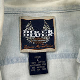 Harley Davidson Denim Shirt - Large Light Wash Cotton