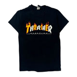 Magazine Thrasher Graphic T-Shirt - Small Black Cotton