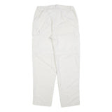 SALEWA Mens White Relaxed Cargo Trousers with Zip Closure W32 L32 Outdoor