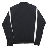 NIKE Mens Black & White Track Jacket M Polyester Zip Athletic Sportswear