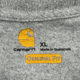 Carhartt Long Sleeve T-Shirt - XL Grey Cotton