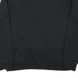 PUMA Mens Black Cotton Blend Crew Neck Sweatshirt S Logo Print Casual Pullover