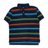 Tommy Hilfiger Striped Polo Shirt - Large Multicoloured Cotton