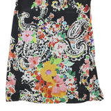 LAUREN RALPH LAUREN Womens Black Floral Paisley Day Dress Polyester Blend UK 8