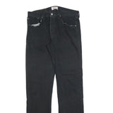 LEVI'S 501 Mens Jeans Black Regular Straight Denim W32 L34 Classic Button