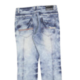 WINTOP Mens Regular Blue Denim Light Wash Jeans W32 L30 Casual Fit Cotton Blend