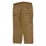 Dickies Double Knee Carpenter Trousers - 36W 30L Brown Cotton