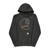 Carhartt Graphic Hoodie - Medium Black Cotton