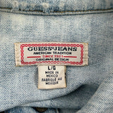 Guess Denim Jacket - Large Light Wash Denim