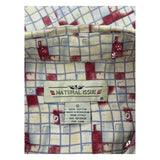 Natural Issue Checked Short Sleeve Shirt - Small Multicoloured Cotton