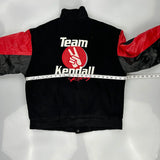 Vintage Team Kendall Racing Identity Graphic Varsity Jacket - XL Black Polyester