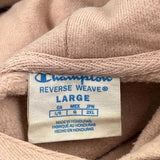 Reverse Weave Champion Hoodie - Large Pink Cotton