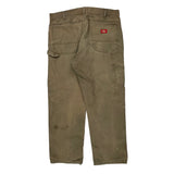 Dickies Double Knee Carpenter Pants - 36W 30L Brown Cotton