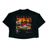 Tony Stewart Chase Authentics Cropped T-Shirt - Large Black Cotton