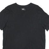 TOMMY HILFIGER Mens Black Crew Neck Short Sleeve T-Shirt XL Cotton Blend Classic