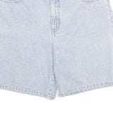 COSMOS Womens Shorts Blue Denim UK 12 W30 Casual Cotton Summer
