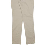 DICKIES Womens Cotton Blend Beige Slim Tapered Trousers W32 L30 Casual Workwear