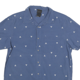 THE NORTH FACE Mens Blue Shirt M Cotton Casual Short Sleeve Button Pocket