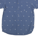 THE NORTH FACE Mens Blue Shirt M Cotton Casual Short Sleeve Button Pocket