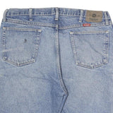 WRANGLER Mens Shorts Blue Denim Casual XL W36 Button Closure Relaxed Fit
