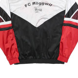 TRO Mens Red & Black Zip Jacket M Polyester Blend Sports Racing Retro Style