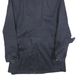 IKKS PURE EDITION Womens Navy Blue Classic Cotton Blend Button Jacket M