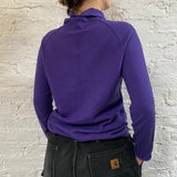 Armani Jeans Jumper - Large Purple Wool Blend