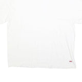 LEVI'S Womens White T-Shirt XL Short Sleeve Crew Neck Cotton Blend Classic