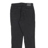 LEVI'S Womens Black Regular Fit Straight Denim Jeans W29 L28 Zip Pocket